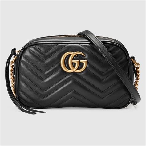 gucci small black leather bag|gucci shoulder bag black handbags.